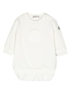 Moncler Enfant layered sweatshirt dress - Blanc