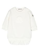 Moncler Enfant robe-sweat à design superposé - Blanc