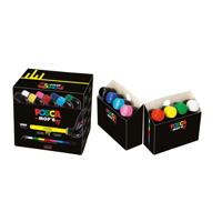 Paintmarker uni posca pcm22 mop'r 8st assorti