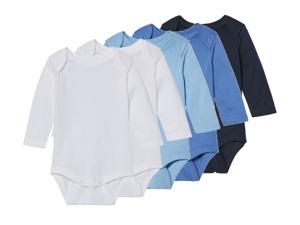lupilu 5 baby rompers (Blauw/wit, 86/92)