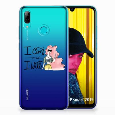 Huawei P Smart 2019 Telefoonhoesje met Naam i Can Huawei P Smart 2019 Telefoonhoesje met Naam i Can