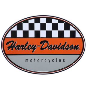 Harley-Davidson Racing Ovaalvormig Tinnen Bord