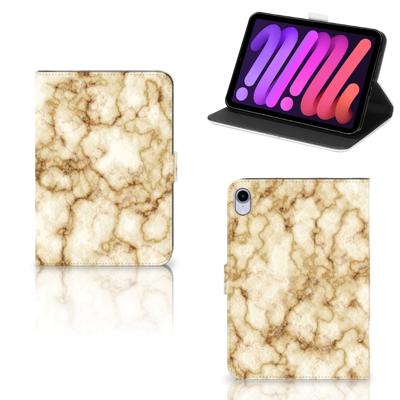 iPad Mini 6 (2021) Leuk Tablet hoesje Marmer Goud