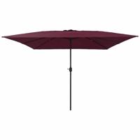 Parasol vierkant 295x245 cm bordeauxrood