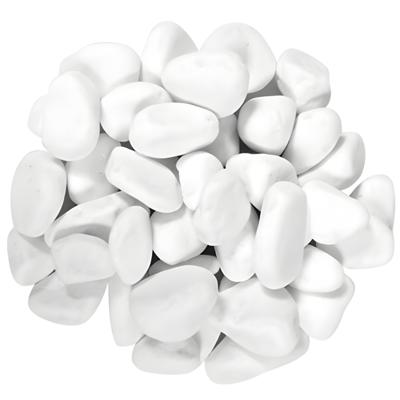 Concorde Decoratie steentjes - wit - 350 gram - 5 / 10 mm - kiezelstenen - hobby stenen