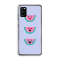 Smiley watermeloen: Samsung Galaxy A41 Transparant Hoesje
