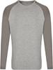 Miners Mate MY210 Unisex Long Sleeve - Heather Grey/Grey Solid - 3XL