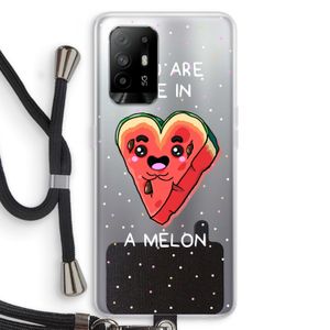 One In A Melon: Oppo A94 5G Transparant Hoesje met koord