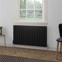 Eastbrook Hadleigh radiator 105x60cm aluminium 1759W zwart mat - thumbnail