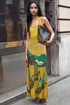 leren tas joy - YELLOW - XL