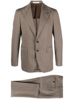 Tagliatore straight-leg single-breasted suit - Marron