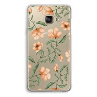 Peachy flowers: Samsung A3 (2017) Transparant Hoesje