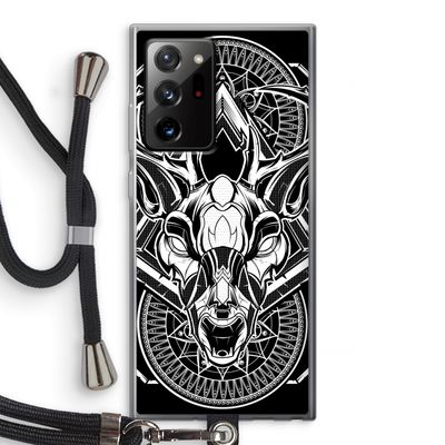 Oh Deer: Samsung Galaxy Note 20 Ultra / Note 20 Ultra 5G Transparant Hoesje met koord