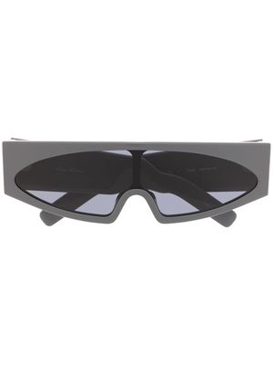 Rick Owens lunettes de soleil à monture oversize - Gris