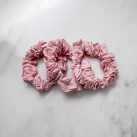 Bamboe Scrunchies Roze (3 Stuks) Groot