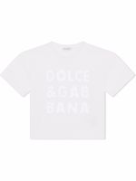 Dolce & Gabbana Kids t-shirt à logo DG - Blanc