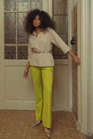 Studio Anneloes Remi Bonded Top 13503 T-shirt Lange Mouw 2200 Latte