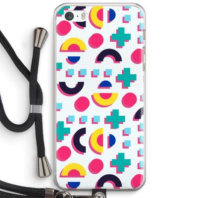 8-bit N°2: iPhone 5 / 5S / SE Transparant Hoesje met koord