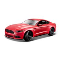 Modelauto Ford Mustang GT 2015 rood schaal 1:18/26 x 10 x 7 cm - thumbnail