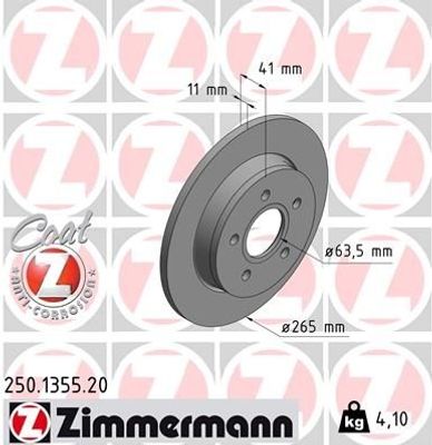 Remschijf Coat Z 250135520