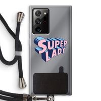 Superlady: Samsung Galaxy Note 20 Ultra / Note 20 Ultra 5G Transparant Hoesje met koord