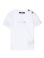 Balmain Kids t-shirt en coton à logo imprimé - Blanc