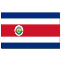 Vlag Costa Rica - 90x150 cm - polyester - met ophangringen - thumbnail