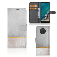 Nokia G50 Book Style Case Wood Concrete - thumbnail