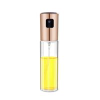 Keuken glas olijfolie spray fles azijn olie sproeier kruiden fles (Rose goud)