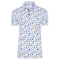 R2 Amsterdam Heren Polo Bloemen Print - thumbnail
