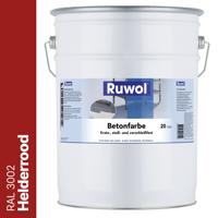 Ruwol Betonverf Helderrood (RAL 3002) 20 liter