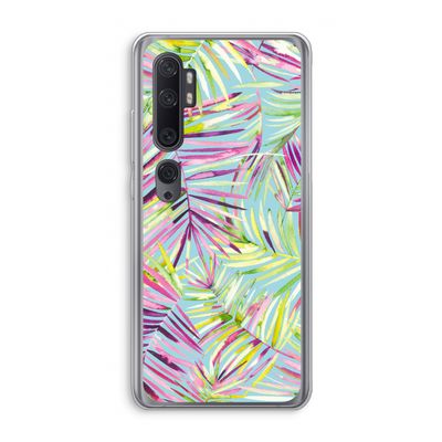 Tropical Palms Blue: Xiaomi Mi Note 10 Transparant Hoesje
