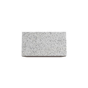 Storke Edge staand badmeubel 95 x 52 cm notenhout met Tavola enkel wastafelblad in mat wit/zwart terrazzo