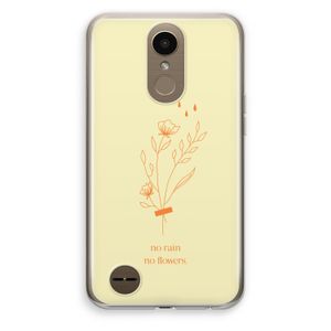 No rain no flowers: LG K10 (2017) Transparant Hoesje