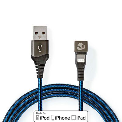 Nedis USB-Kabel | Apple Lightning 8-Pins naar USB-A Male | 480 Mbps | 2 m | 1 stuks - GCTB39300AL20 GCTB39300AL20