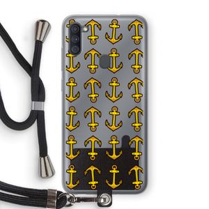 Musketon Anchor: Samsung Galaxy A11 Transparant Hoesje met koord