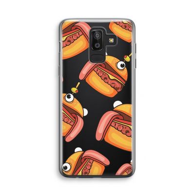 Hamburger: Samsung Galaxy J8 (2018) Transparant Hoesje