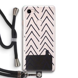 Marrakech Arrows: Pixel 3 Transparant Hoesje met koord