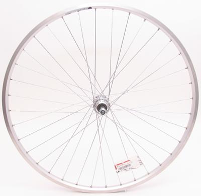 Achterwiel 28 x 1/4" ZAC19 Freewheel vast - zilver