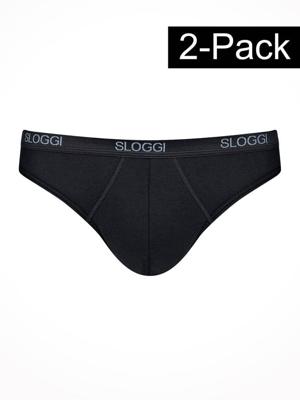 Sloggi - Basic Mini 2-Pack - zwart, Maat:2XL