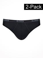 Sloggi - Basic Mini 2-Pack - zwart, Maat:2XL