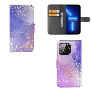 Hoesje voor iPhone 13 Pro Watercolor Paars