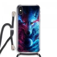 Where Light And Dark Meet: iPhone XS Max Transparant Hoesje met koord