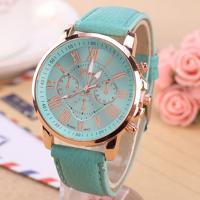 Vrouwen en mannen mode Quartz horloges lederen sport Casual horloge