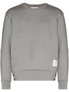 Thom Browne sweat en coton à rayures RWB - Gris