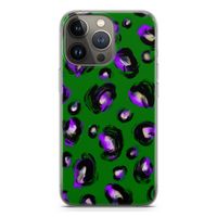 Green Cheetah: iPhone 13 Pro Transparant Hoesje