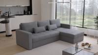2dekans Hoekbank Kos Grijs - Universeel - Slaapbank met opbergruimte [Niet in originele verpakking]