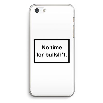 No time: iPhone 5 / 5S / SE Transparant Hoesje