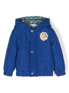 Roberto Cavalli Junior veste à patch logo - Bleu