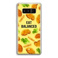 Eat Balanced: Samsung Galaxy Note 8 Transparant Hoesje